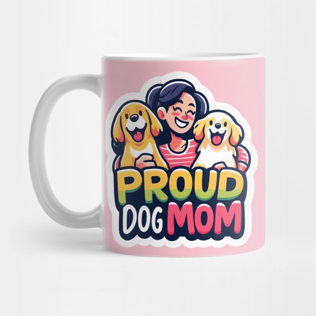 golden puppies dog mom by DesignByKev